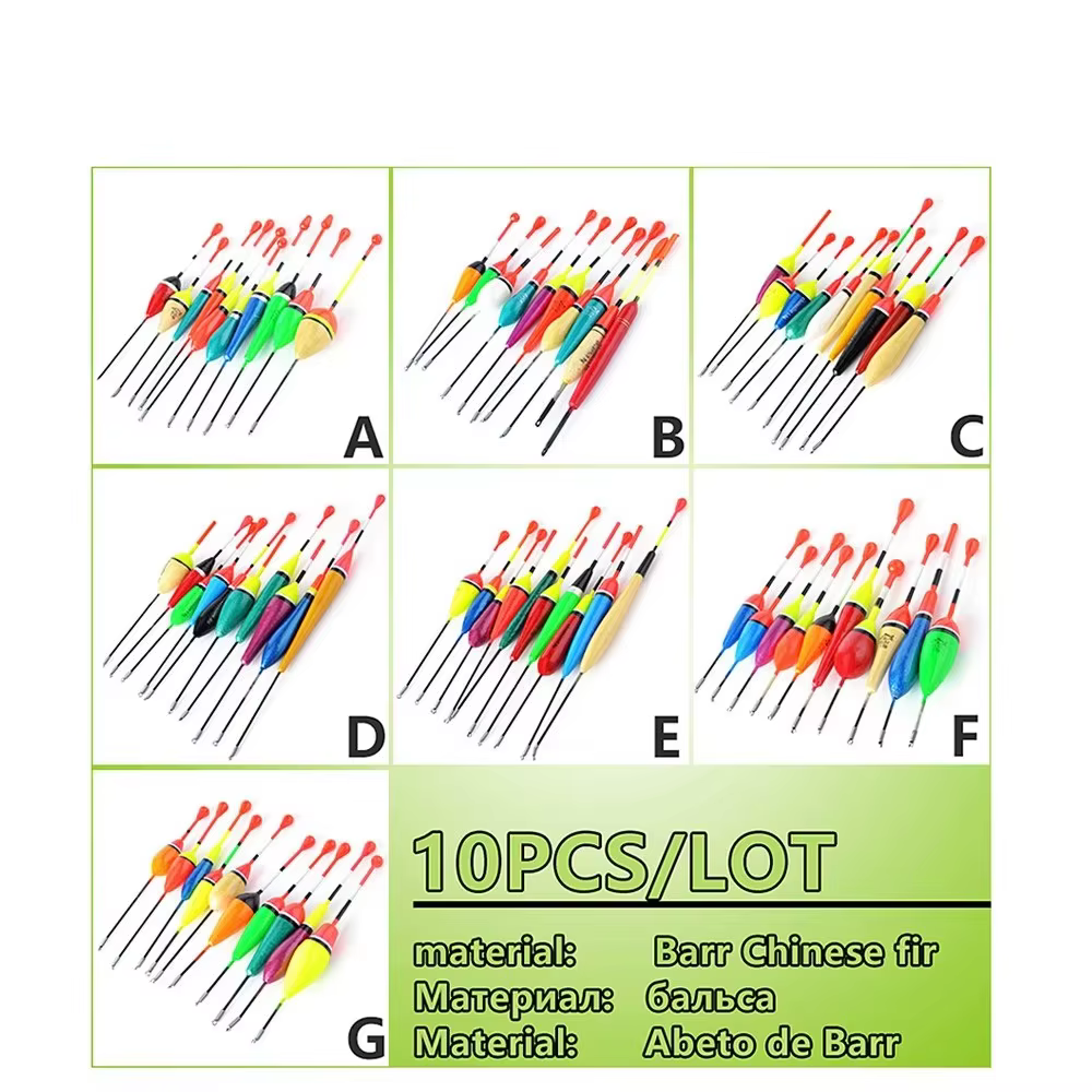 NGB Flotadores boya para pesca de carpa – 10 uds mix colores tallas - imagen 4
