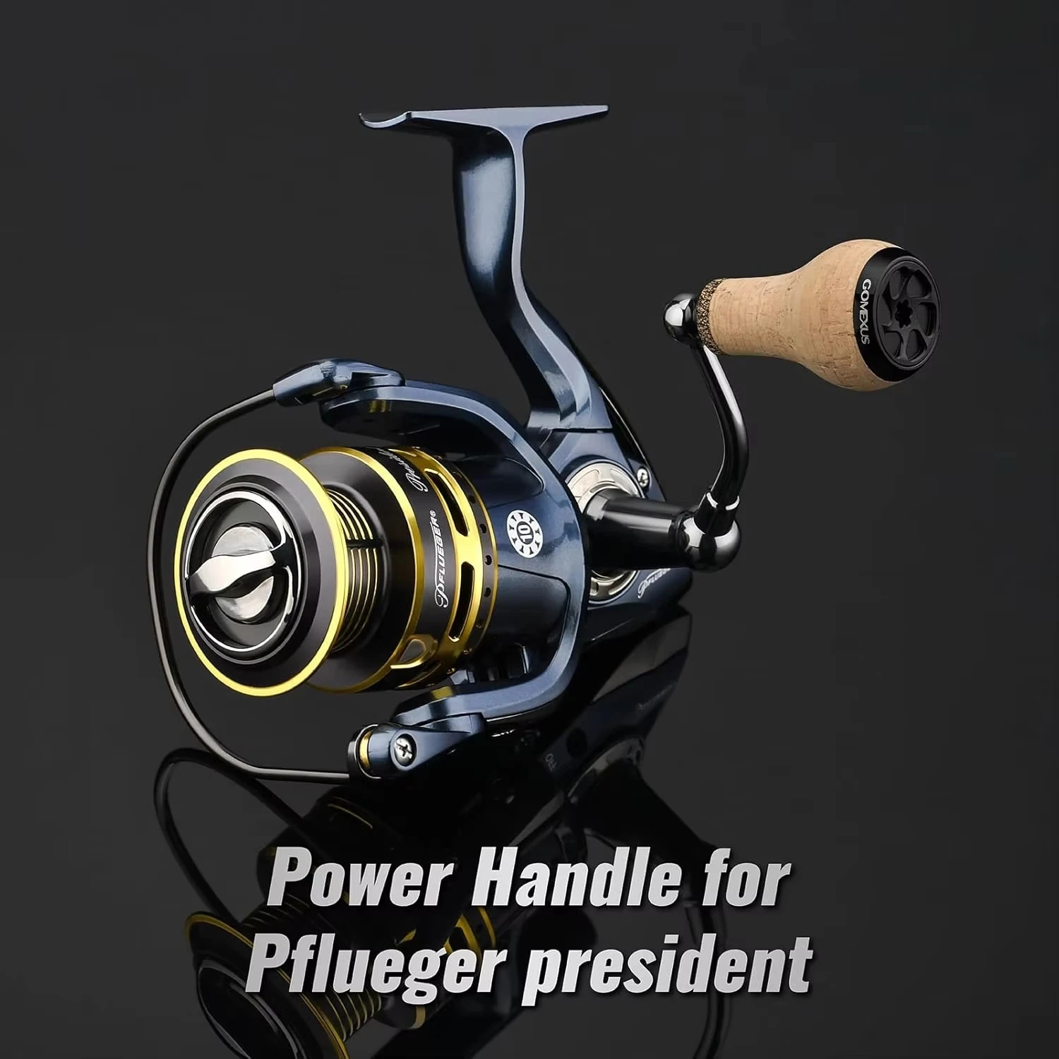 Manivela GOMEXUS para carrete Pflueger President – compatible