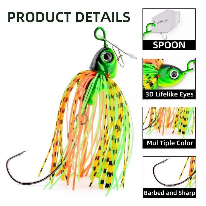 Chatterbait Spinner Blade para lucio y lucioperca - imagen 5