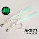 Anzuelos Jig Head luminosos alta resistencia para calamar y pulpo - imagen 2