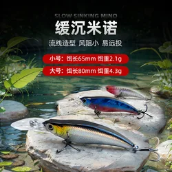 Señuelo minnow hundido - pececillo realista para pesca