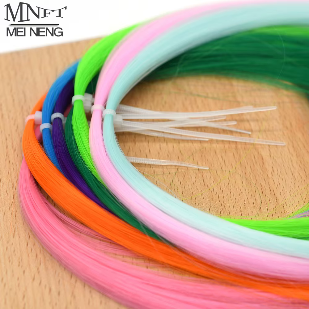 MNFT Tinsel Cristal Colorido - Material para moscas Flashabou, 0,3 mm