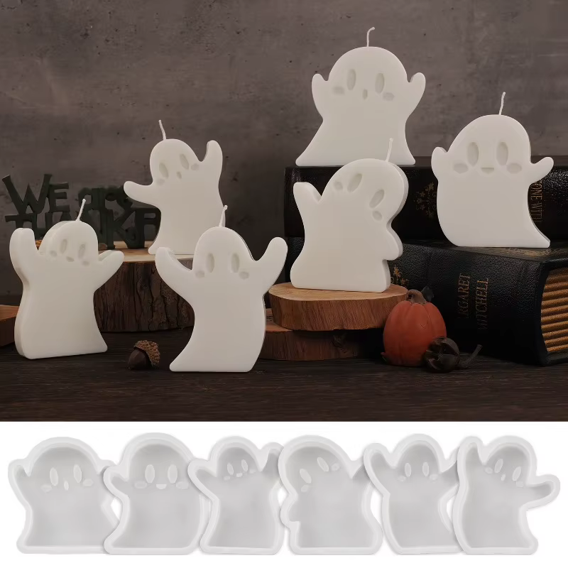 Moldes Silicona Fantasma Halloween para Velas Aromáticas - imagen 5