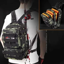 Mochila para aparejos de pesca con portacañas – Uso en exteriores