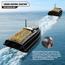 Barco cebador con GPS V030 – 12V para pesca con control remoto