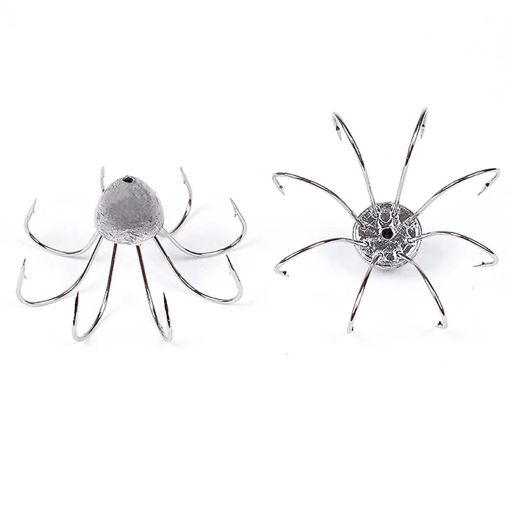 Set completo de anzuelos de pulpo con diferentes colores