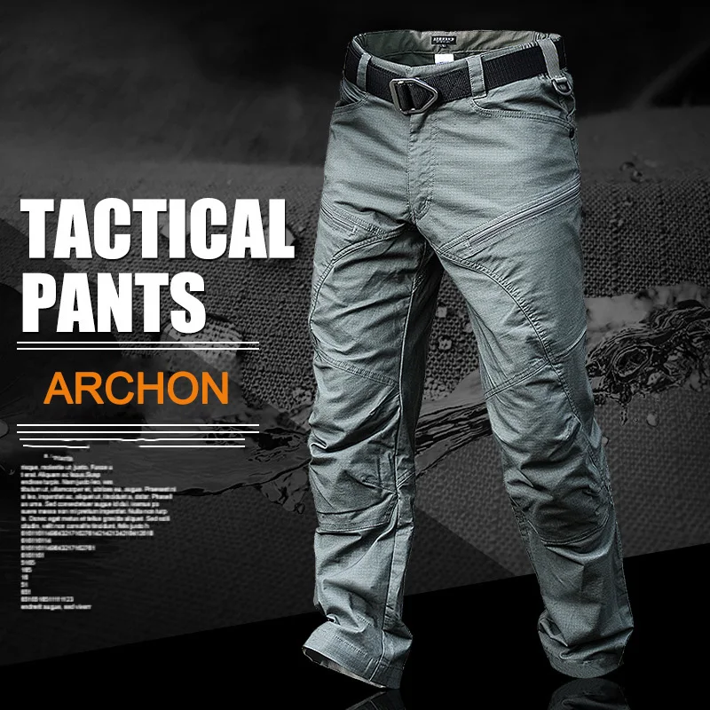 Arisoft Pantalones de pesca impermeables con bolsillos cargo - imagen 2