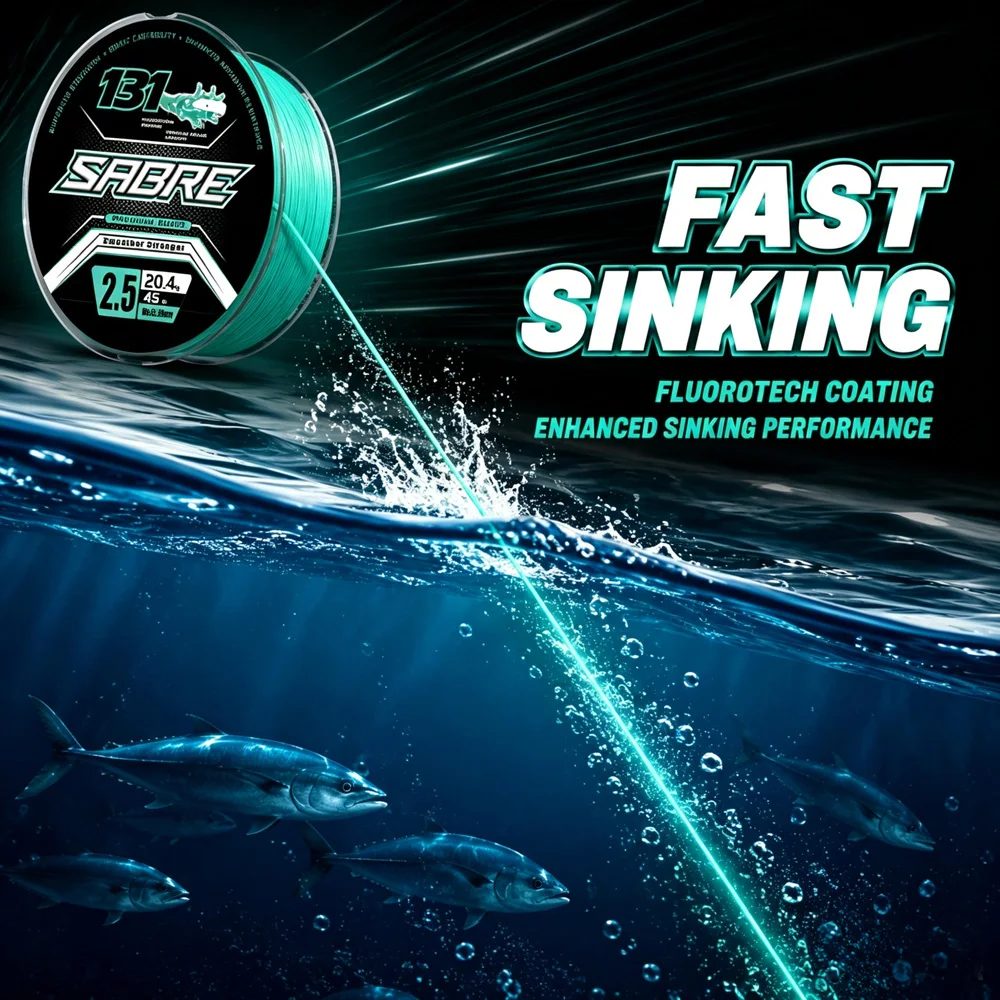 Línea de pesca trenzada Thornsline 131 – PE multifilamento sensible - imagen 3