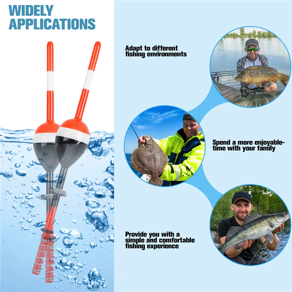 Flotadores antideslizantes Balsa Bobbers para Crappie y Panfish - imagen 5