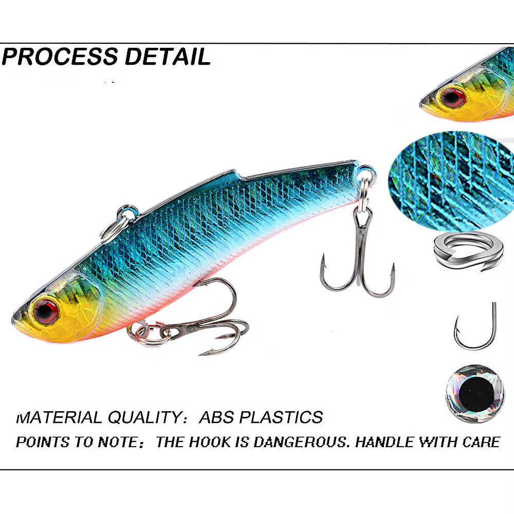 Swimbait Vib 7cm – Señuelo hundible con vibración para trolling - imagen 5