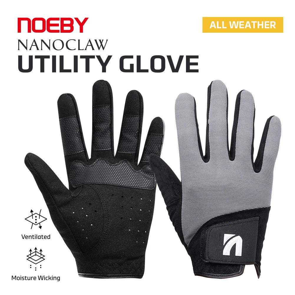 Guantes de pesca NOEBY Nanoclaw antideslizantes anti-UV para jigging