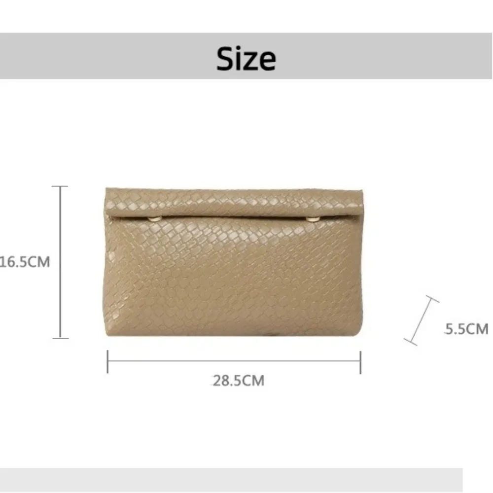 Bolso de mano elegante con hebilla y monedero patrón piedra