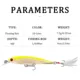 Jerkbait Minnow ABS con ojos 3D para lucio y lubina – mar - imagen 2