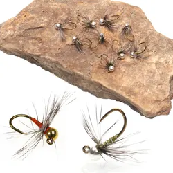 Bimoo Grizzly Hackle Jig – Cabeza de tungsteno para ninfa trucha