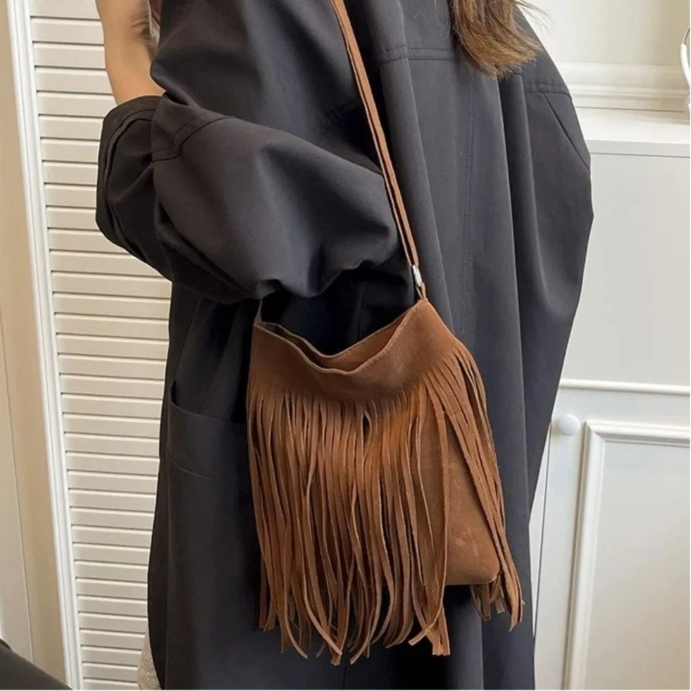 Vista del bolso bandolera boho