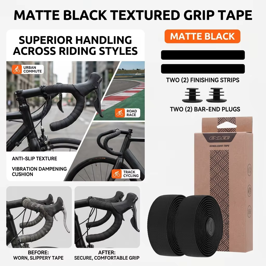 Cinta de Manillar Bicicleta Carretera Acolchada - Alta Absorción de Impactos - imagen 4