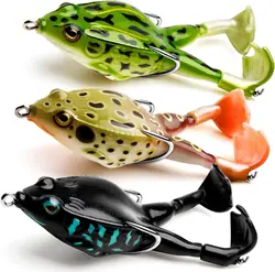 Rana Topwater Weedless para Lubina – Señuelo realista flotante
