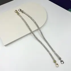 Correa de cadena para bolso con diamantes de imitación y hebilla