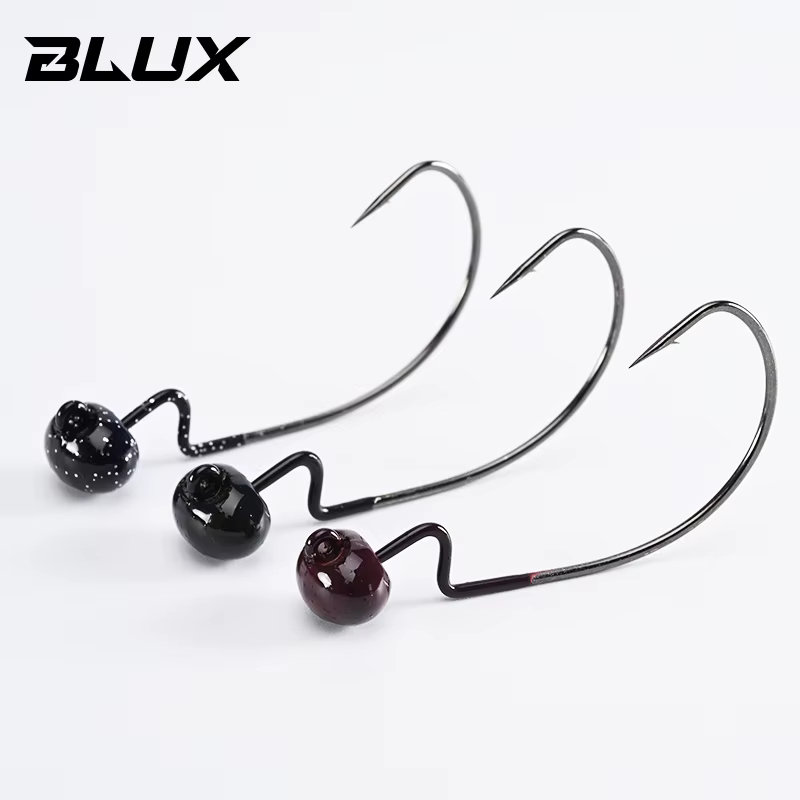 BLUX Jig Head Ovalado para Vinilo con Anzuelo Giratorio - imagen 4