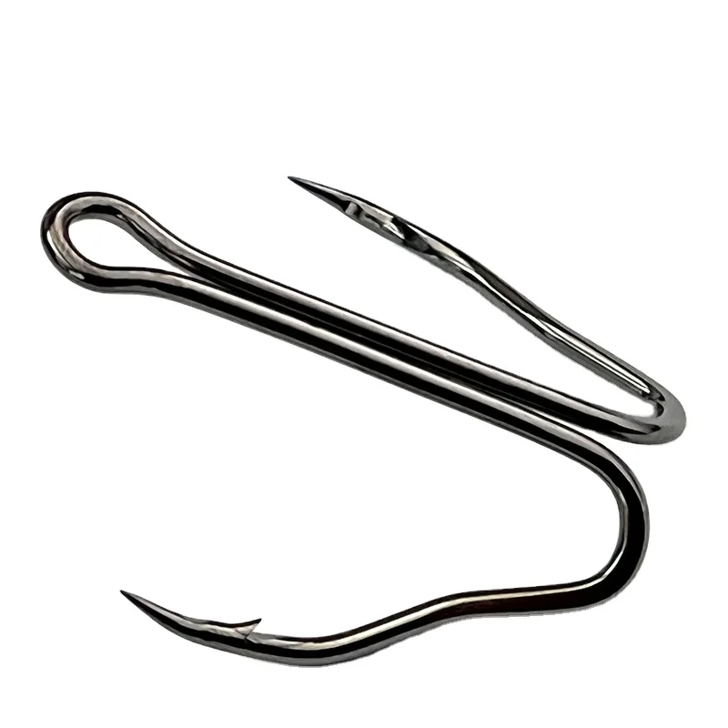 TAKEDO 3551 – Anzuelo doble mango corto acero carbono para rana - imagen 3