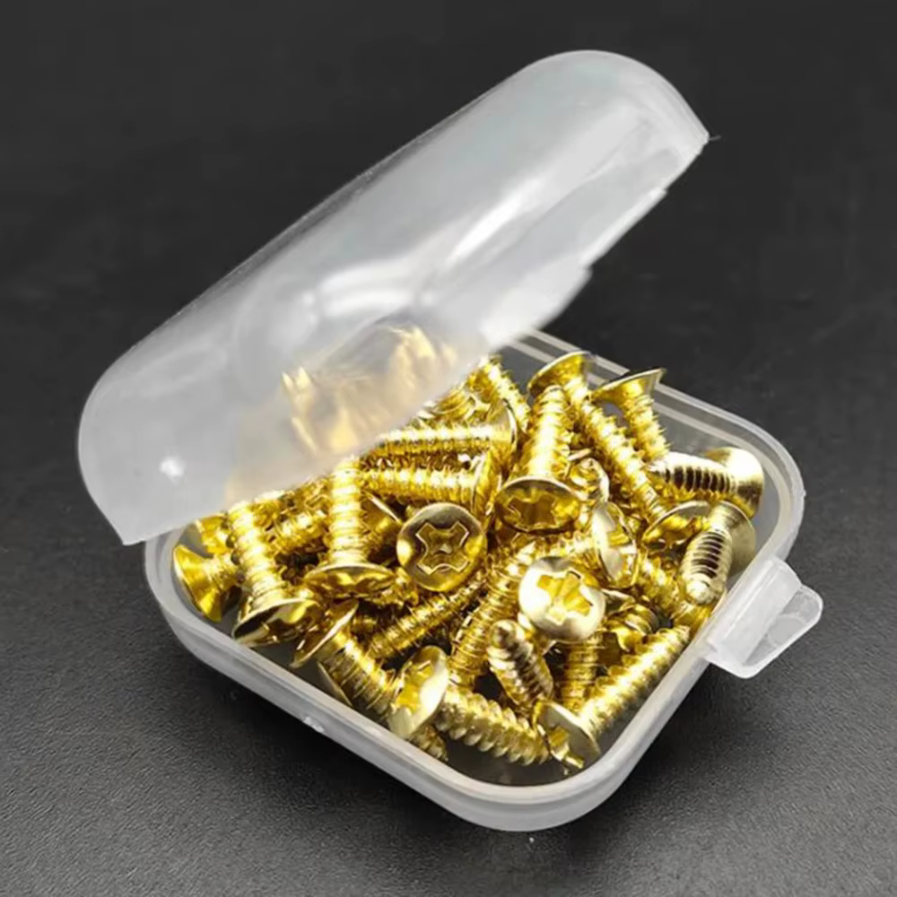 Tornillos metálicos fijos para golpeador de guitarra eléctrica - imagen 3
