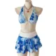 Bikini de cintura alta floral con falda para playa de verano - imagen 3