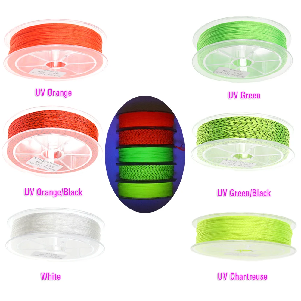 ICERIO Sedal de pesca con mosca trenzado poliéster multicolor respaldo - imagen 3