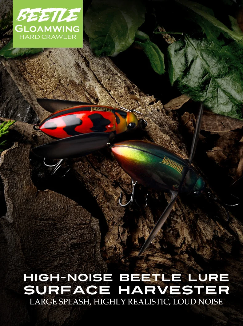 Señuelo Kingdom GloamWing Beetle vista lateral