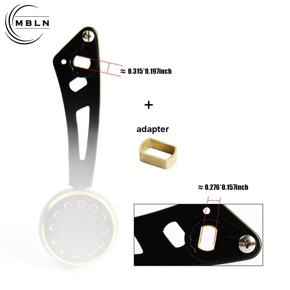 Manivela metálica para carrete baitcasting 8x5mm - imagen 5