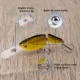 Hanlin Wobbler Minnow flotante para lucio y lubina, crankbait - imagen 4