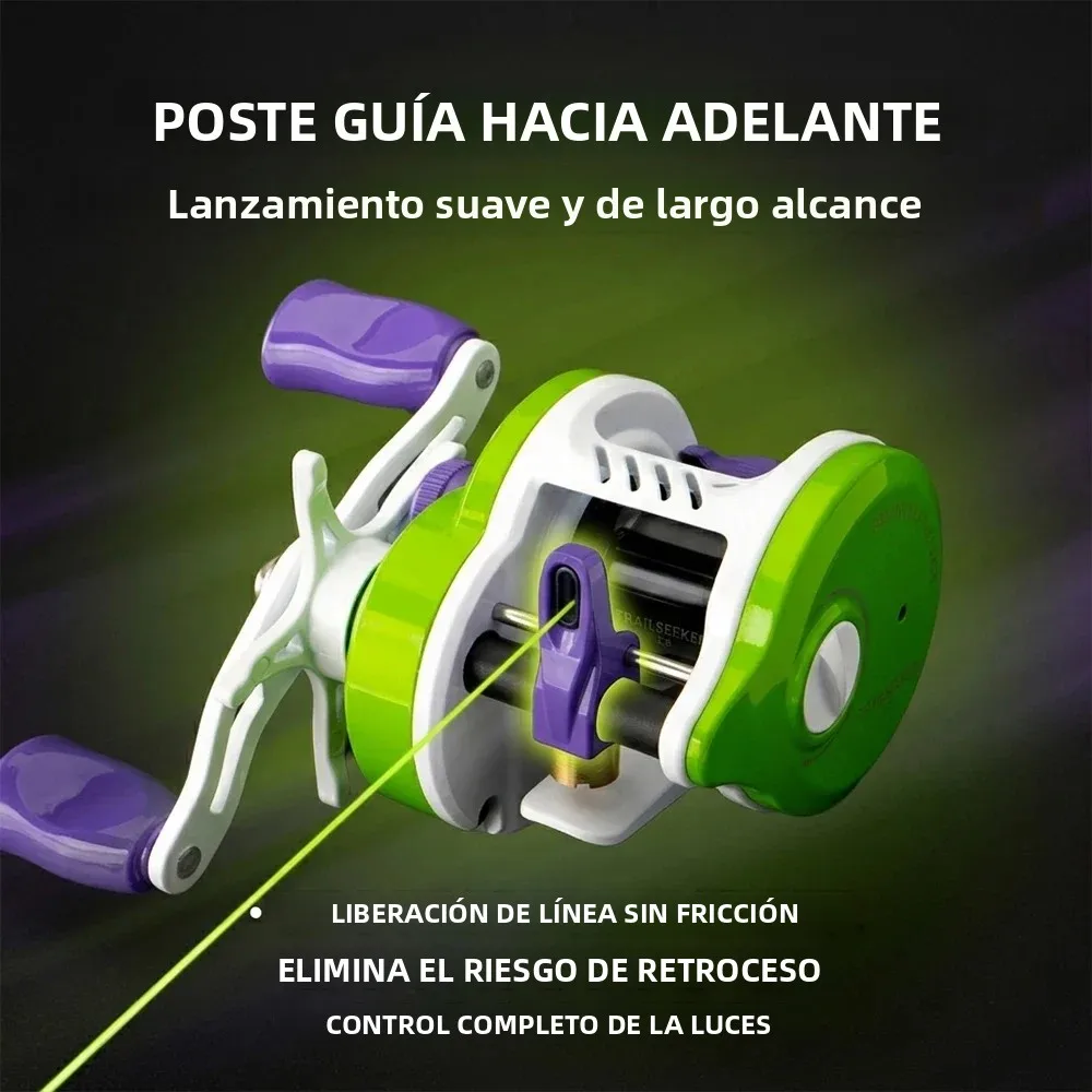 Carrete Huidiao TRAILSEEKER DC BFS ultraligero redondo finesse - imagen 5