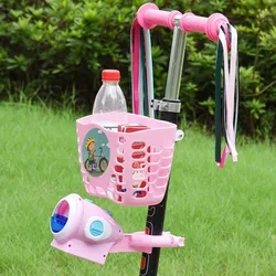 Cesta manillar scooter infantil multicolor con hebillas colgantes