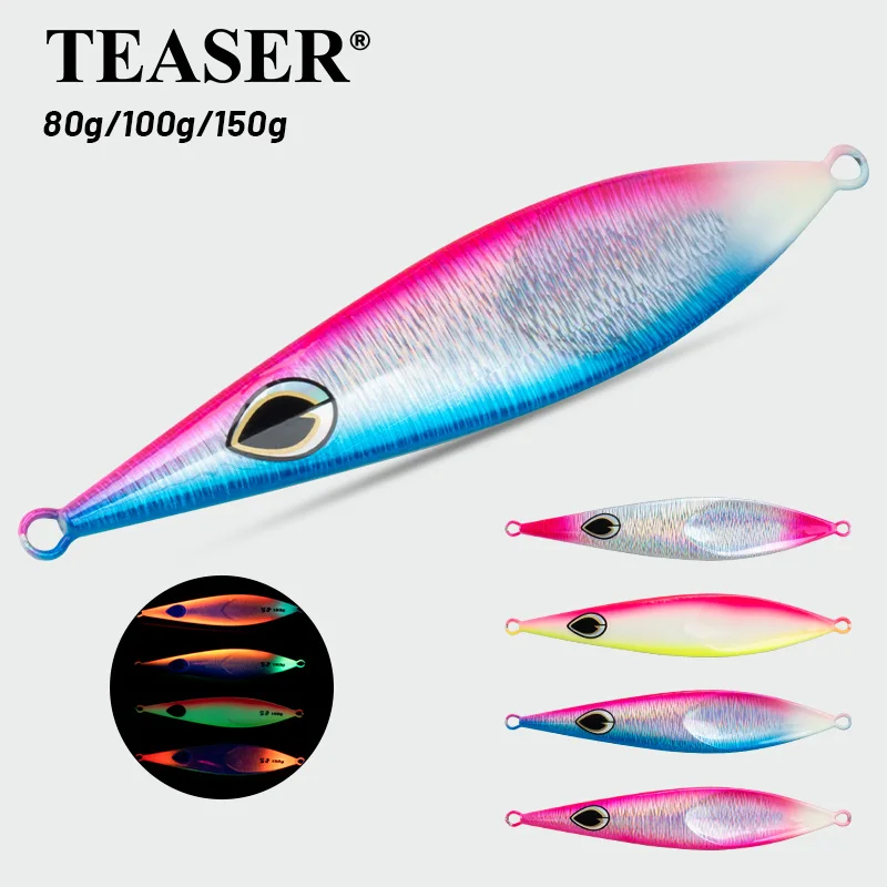 TEASER J125 señuelo jigging de paso lento tipo cuchara de metal
