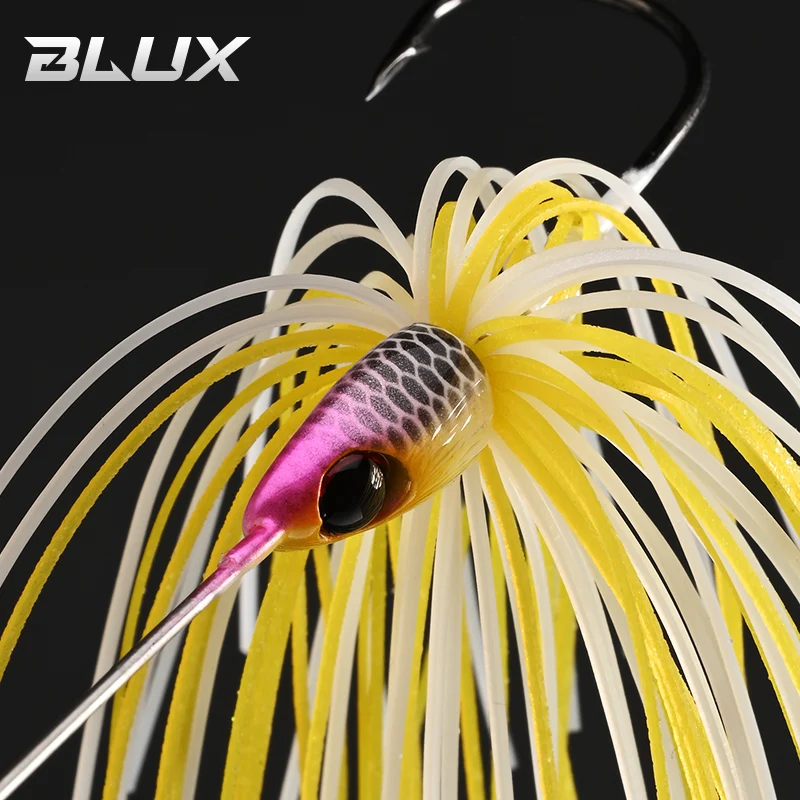 BLUX Spinnerbait Puppy con Buzzbait ruidoso y falda de silicona - imagen 4
