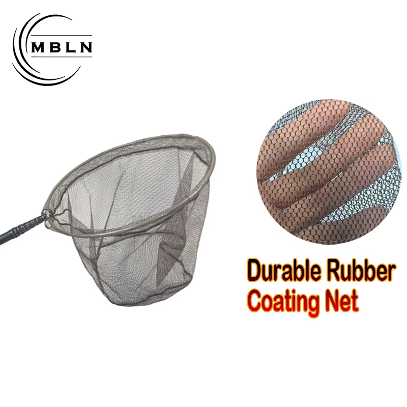 Red Telescópica Carbono MBLN – Malla Goma para Pesca desde Barco - imagen 5
