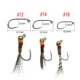 Vtwins Jig Euro Jig Head Perdigón ninfas para trucha y grayling