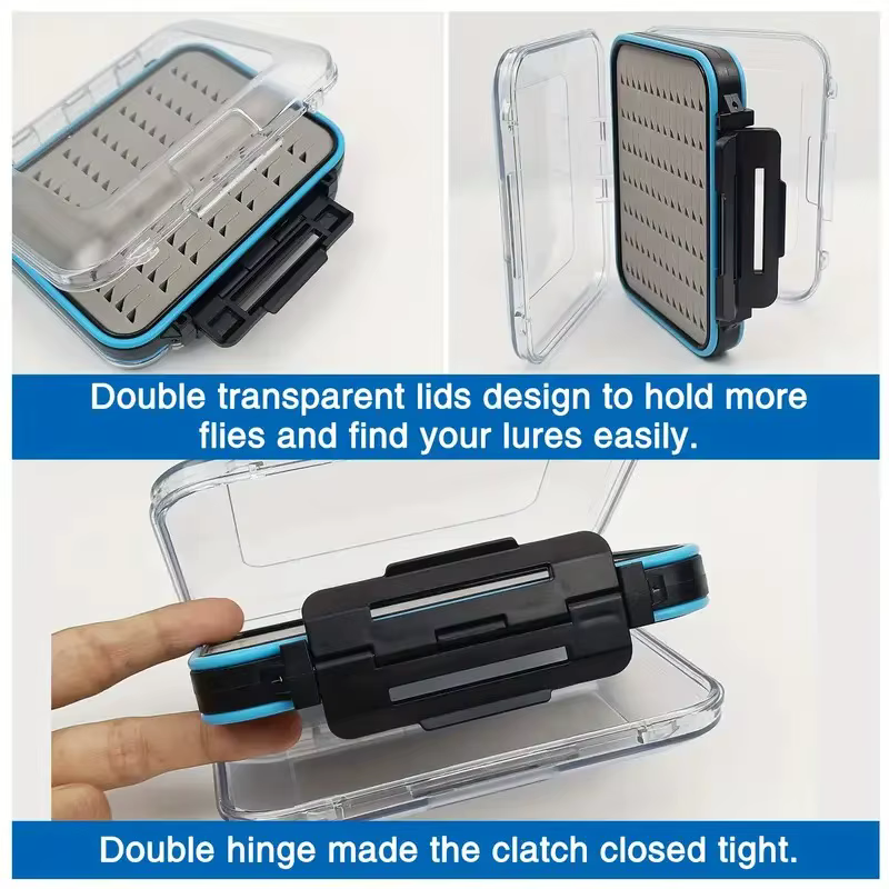Aventik caja pesca agua salada dos caras tapa transparente impermeable - imagen 3