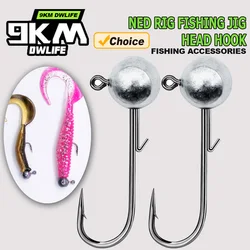 Jig Head Ned 9KM – anzuelo redondo para vinilo y agua dulce