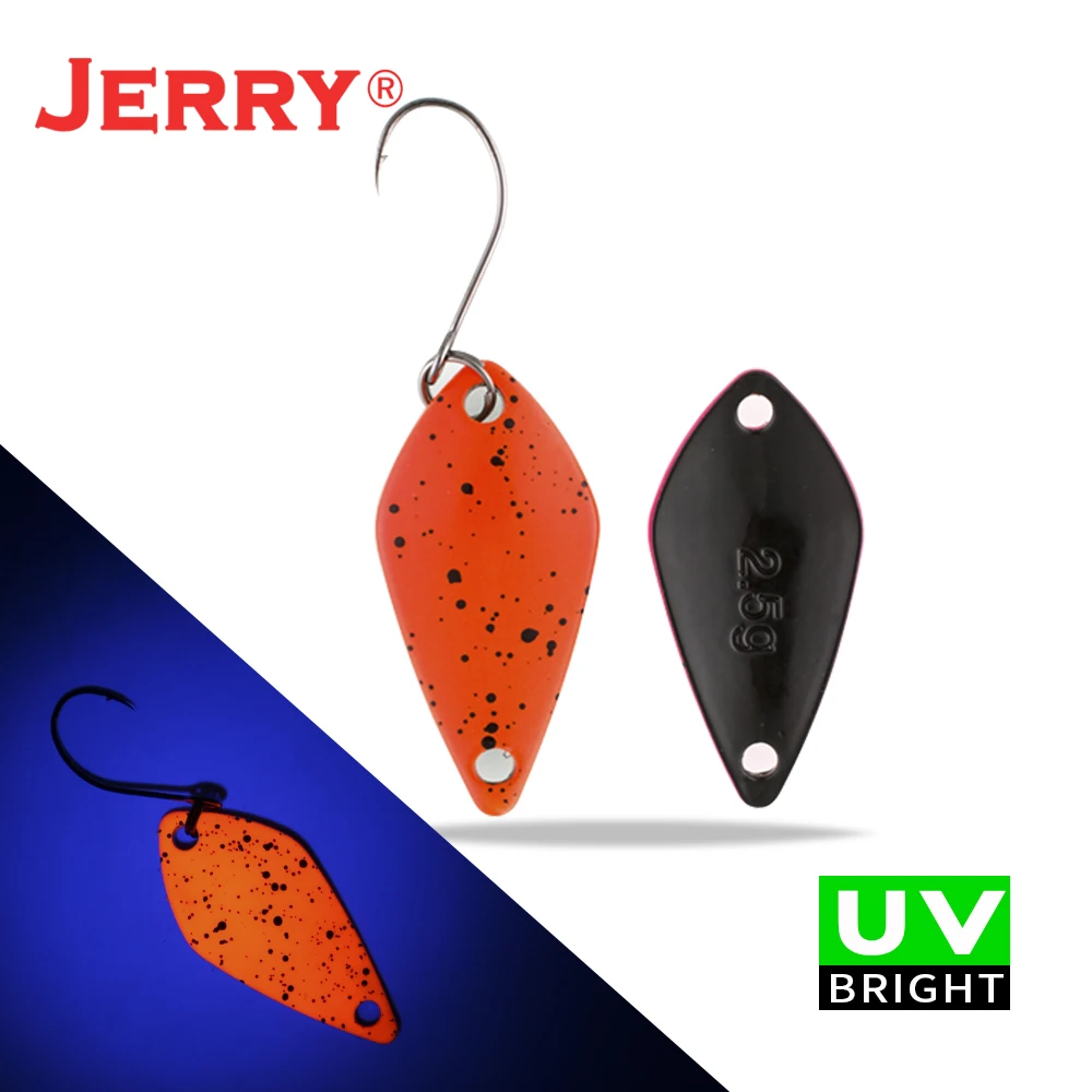Jerry Cucharas de pesca UV micro para trucha – Señuelos metal - imagen 5