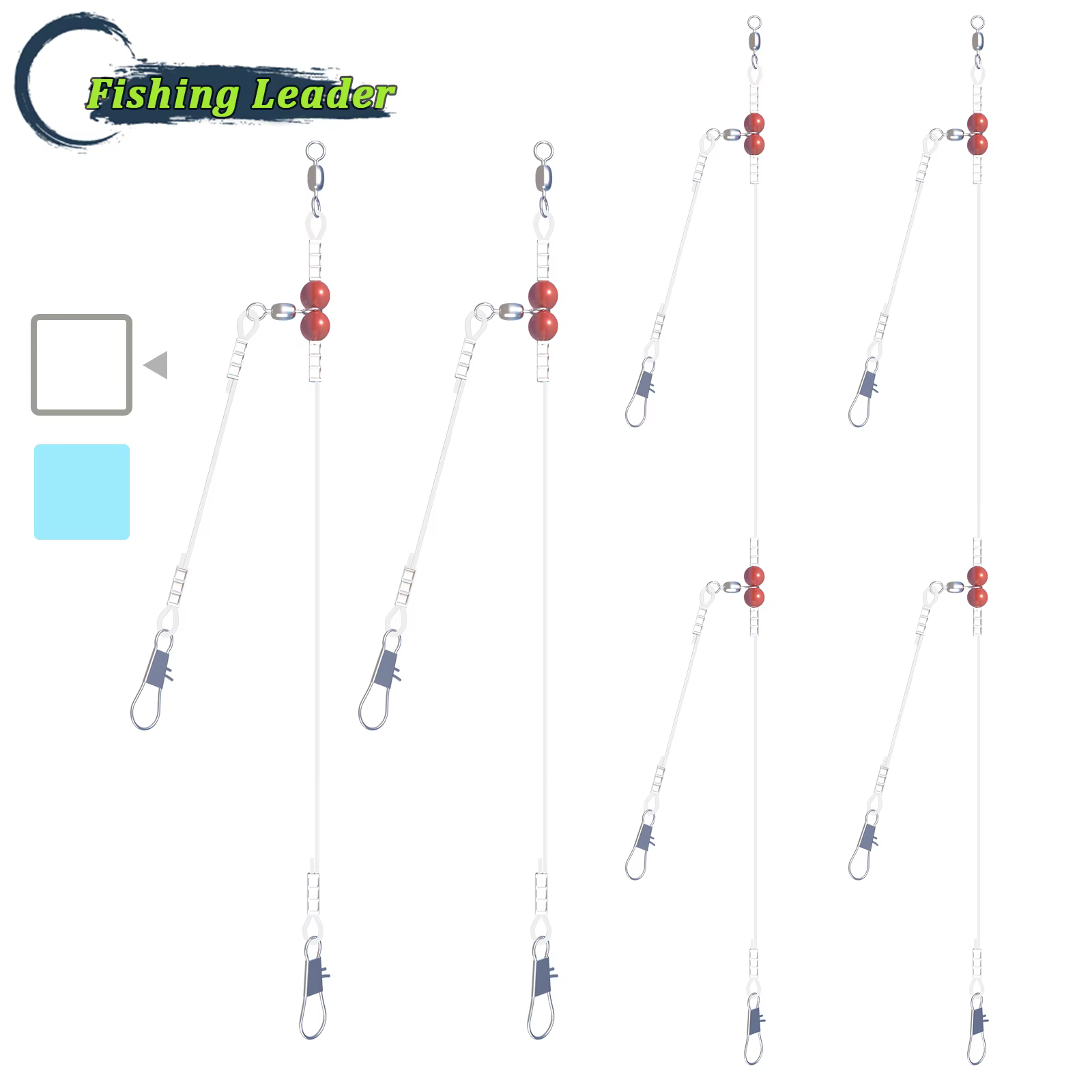 Línea de Pesca con Emerillones Nylon 60 lb para Agua Salada
