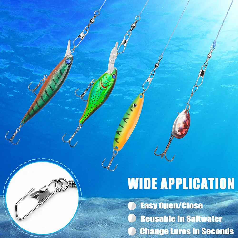 Anzuelos giratorios de alta resistencia para aparejos de pesca - imagen 4