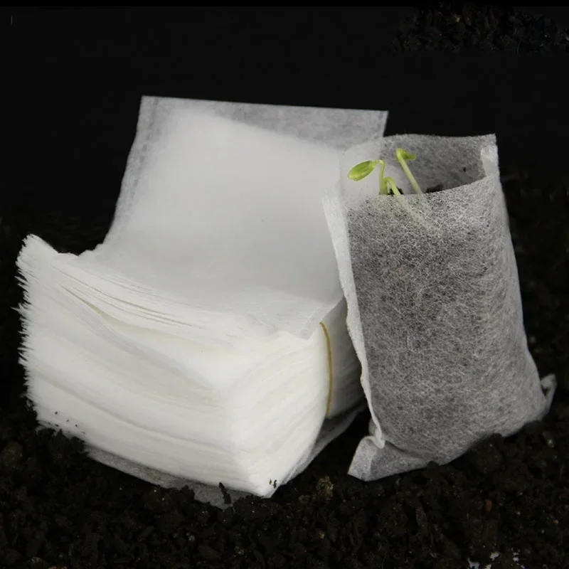 Set de 100 bolsas para siembra y vivero