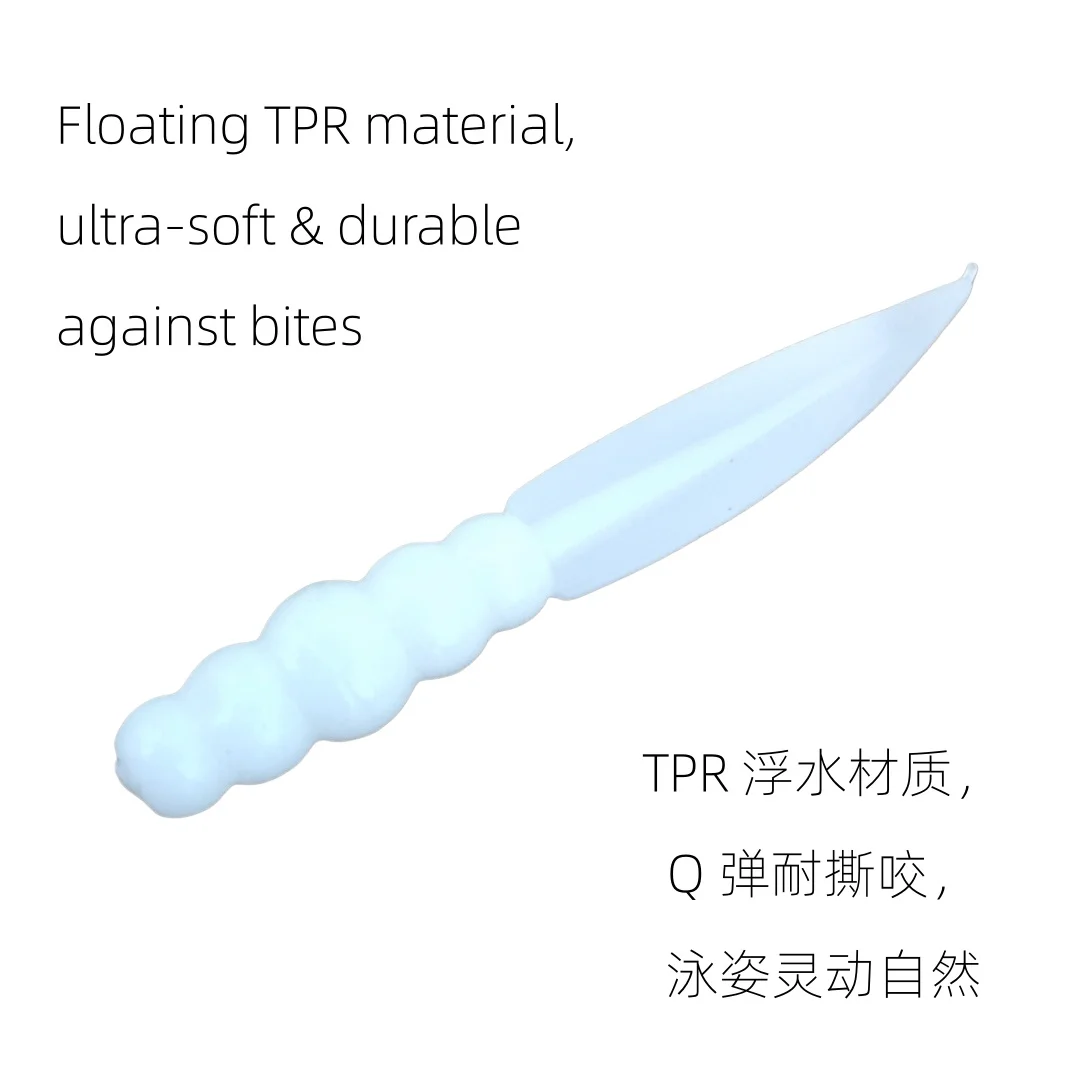 Swolfy vinilos flotantes TPR para micro pesca trucha y perca - imagen 3