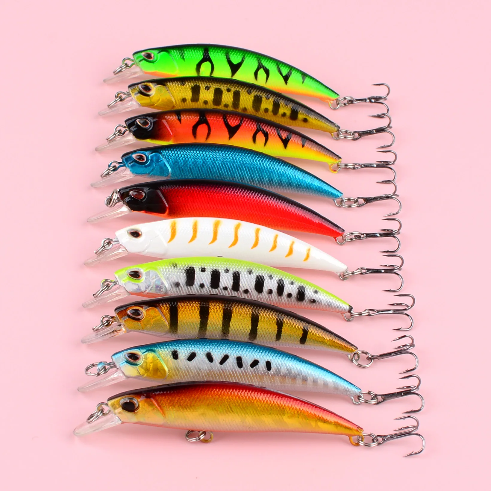 Señuelo de pesca en diferentes tonalidades