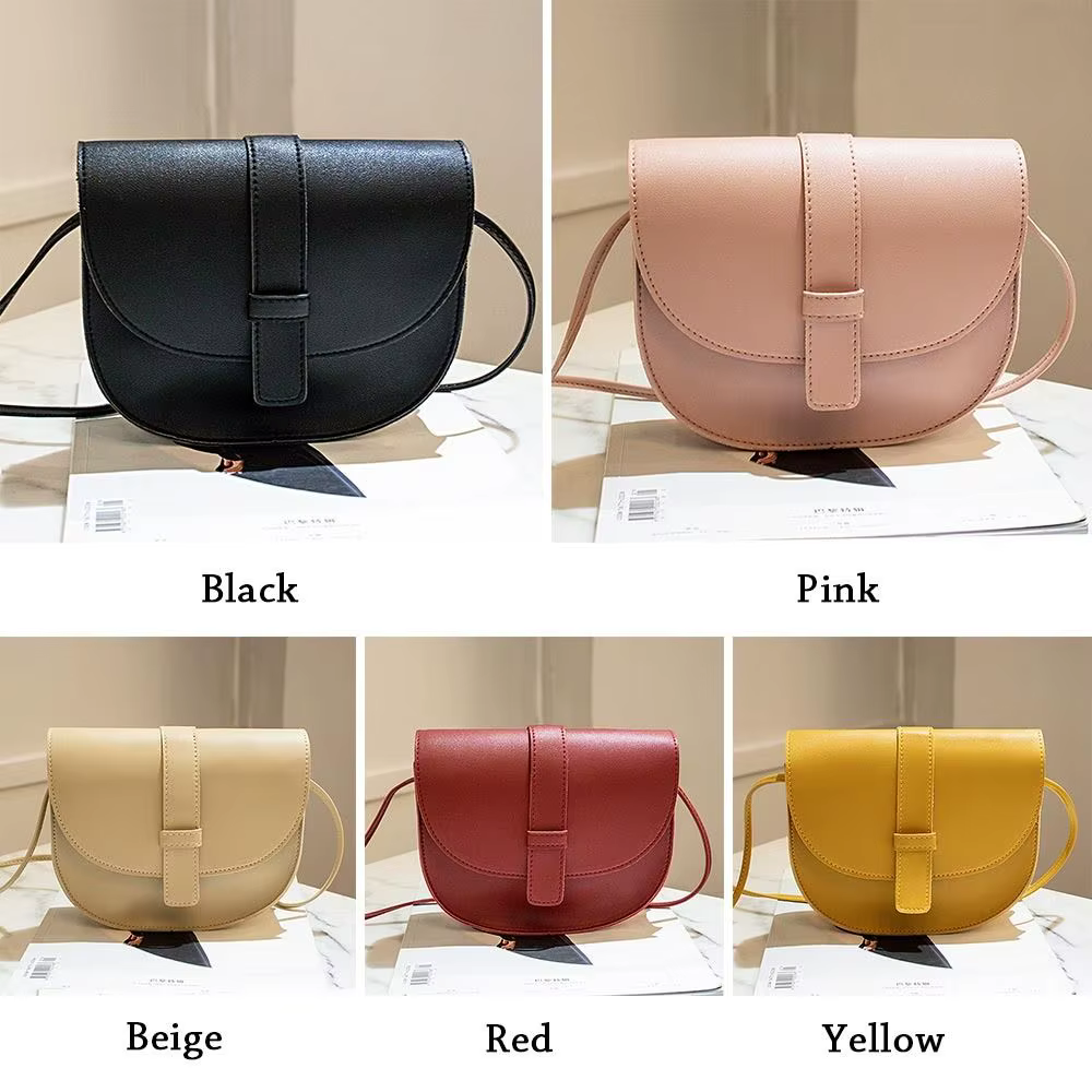Bolso bandolera pequeño de cuero sintético para mujer, cruzado