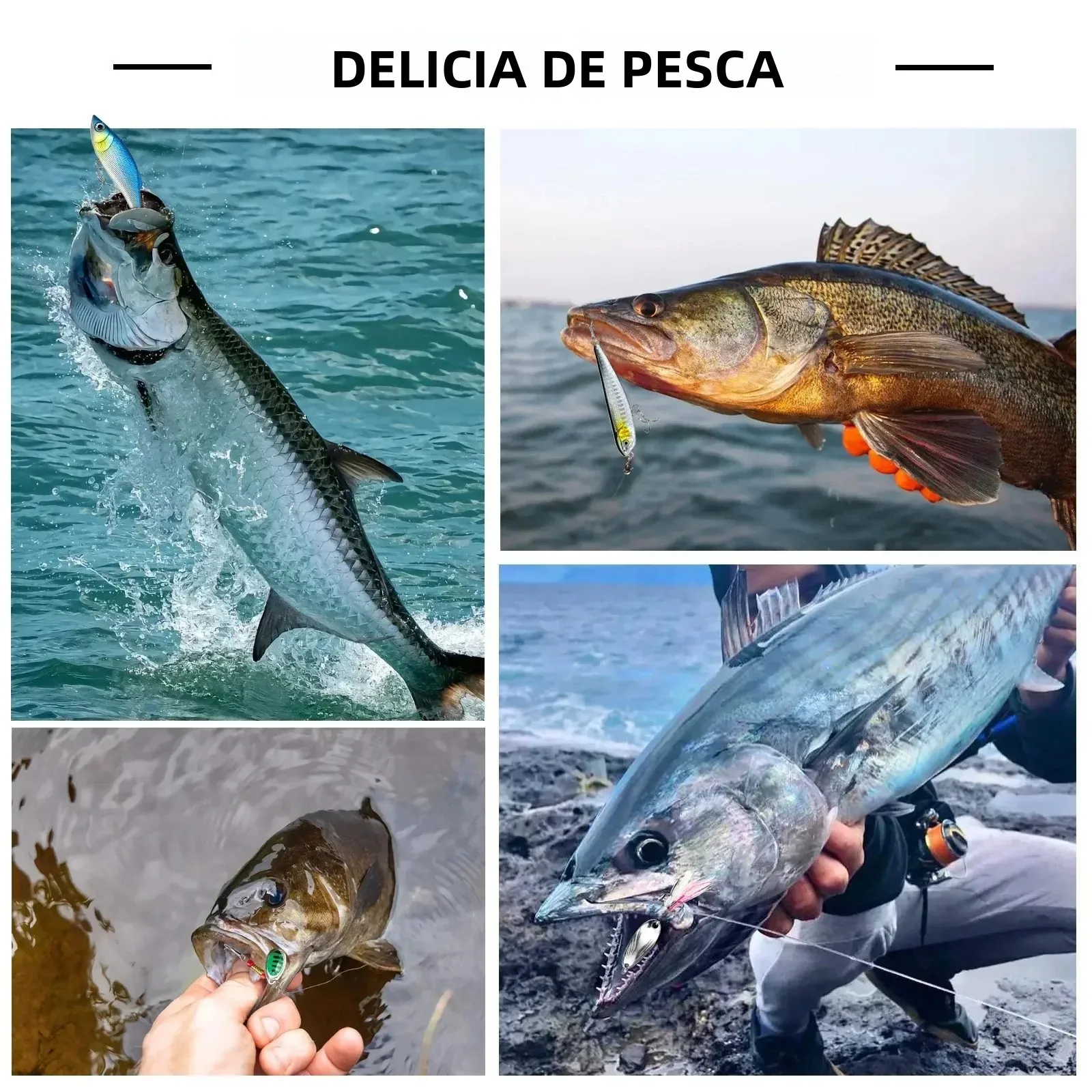 Kit de señuelos crankbait para lubina, trucha y lucio con cajas - imagen 4