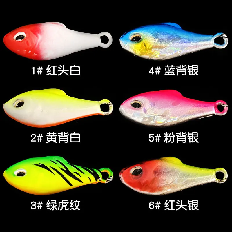 Señuelos tipo Cuchara Giratoria metálicos con vibración para pesca - imagen 2