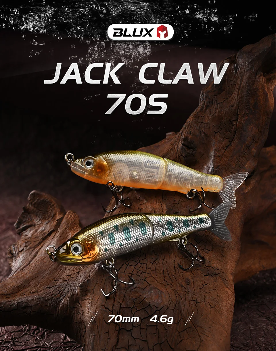 Vista frontal del señuelo BLUX JACK CLAW 70S