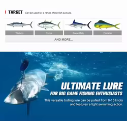 Señuelos VIB Ahogantes NOEBY para Pesca Oceánica de Grandes Especies
