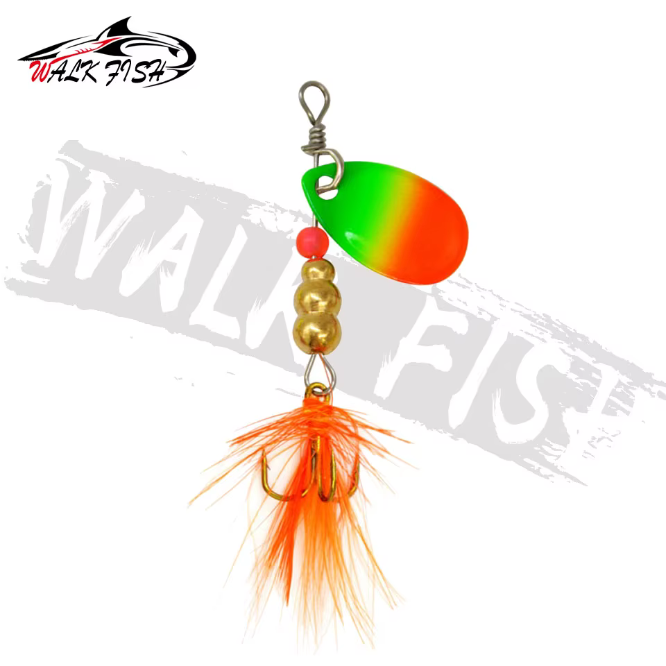 Walk Fish Spinner giratorio con lentejuelas para lubina - imagen 3